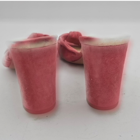 Veronica Beard Women’s Ganita Knot-Front Slides Size 9 Pink Suede Sandals - Picture 6 of 13